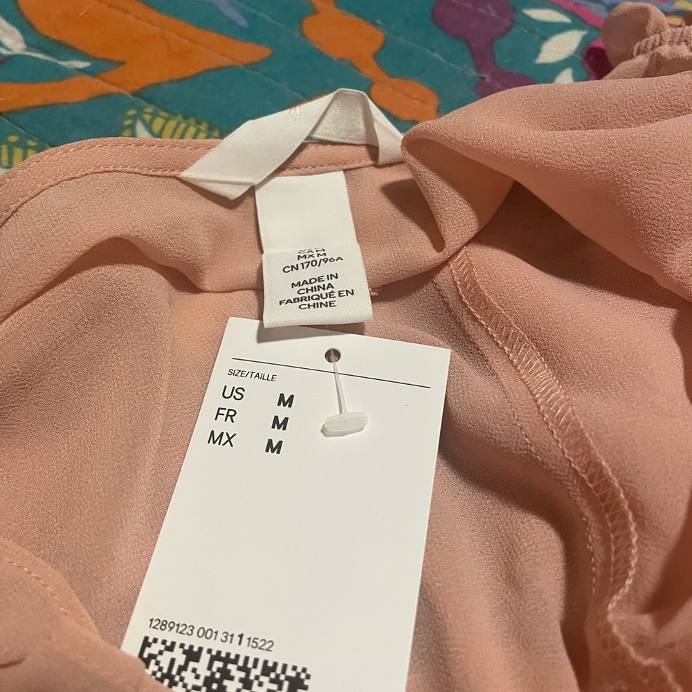 H&M Blush Pink Ruffled Blouse - Picture 5 of 6